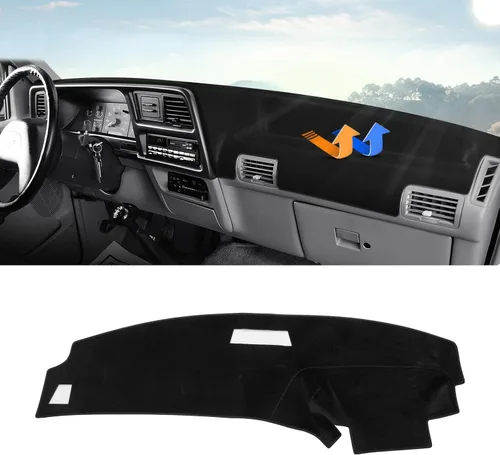 Vista 13 de Autorder - Tapete para cubierta de tablero de instrumentos para camioneta Ford F100/F150/F250/F350/Bronco Pickup Truck, 1973-1977 1978 1979