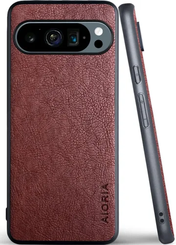 Vista 18 de AIORIA Funda para Google Pixel 7a, pantalla de 6.1 "Premium PU Leather Cover Retro Business Design Funda protectora completa para Google Pixel 7a 5G