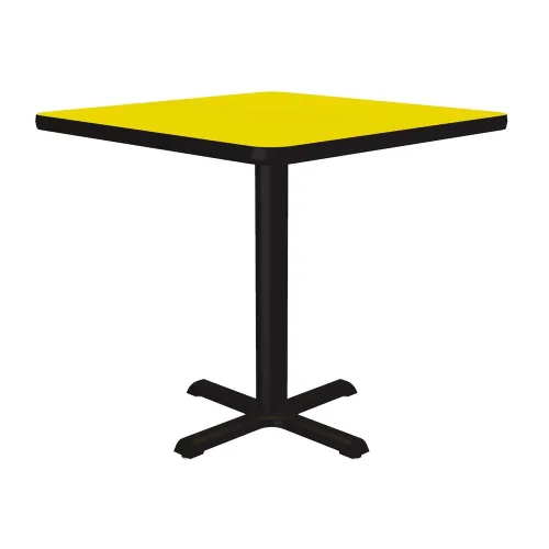 Vista 31 de Correll - Mesa cuadrada de pub de 24 pulgadas, mesa de cóctel de comedor de 29 pulgadas de alto, parte superior laminada de alta presión de granito