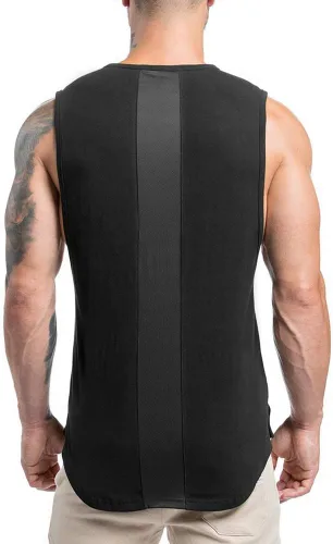 Vista 2 de O2TEE Spartan Warrior Victory or Death Workout Gym I-Back Muscle Dry Fit Camisetas sin mangas para hombre