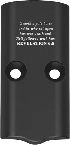 Vista 27 de NDZ Performance RMSc Placa de Cubierta de Corredera con Corte Óptico para Springfield Hellcat & Hellcat Pro 9mm – Aluminio Anodizado Grabado