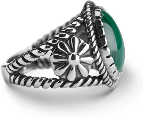 Vista 4 de American West Jewelry Anillo de plata de ley para mujeres y hombres, elección de piedras preciosas de inspiración nativa, tallas 5 a 13