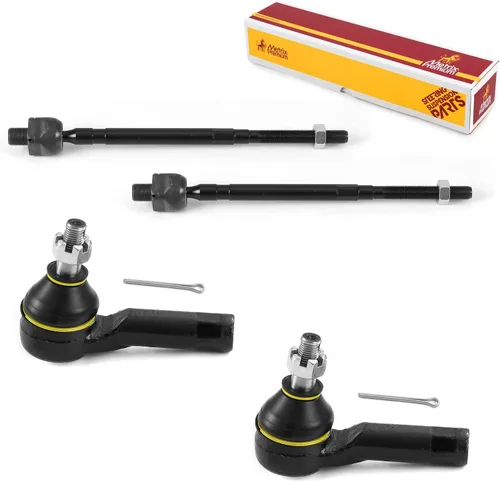 Vista 206 de Metrix Premium Chassis Parts - Kit de 4 piezas de extremos de barra de acoplamiento frontal exterior e interior compatible con Nissan Pathfinder