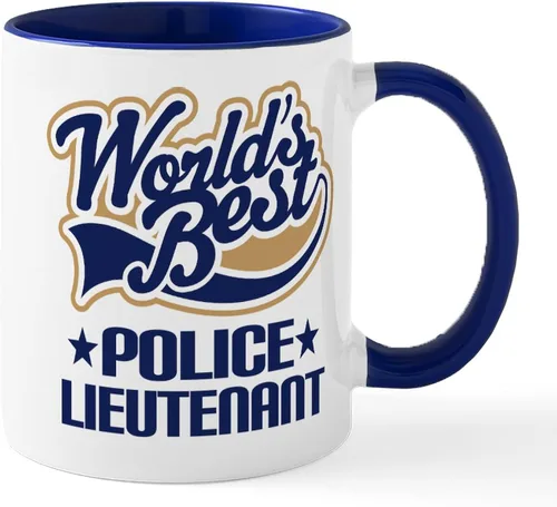Vista 41 de CafePress Taza de café de cerámica de 11 oz (11.0 fl oz) de Police Mom