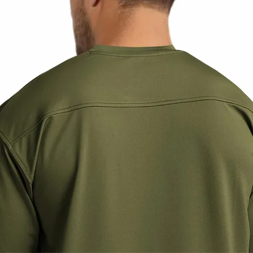 Vista 2 de YawYews Camisetas atléticas de moda para hombre manga corta casual lisas sueltas para entrenamiento gimnasio ropa de calle