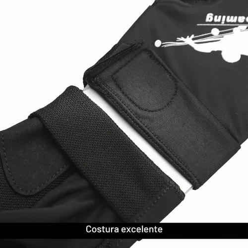 Vista 7 de Billiard Pool Glove for Left Hand, 3-Finger Cue Glove for Men Smooth Stroke Mano izquierda negra.