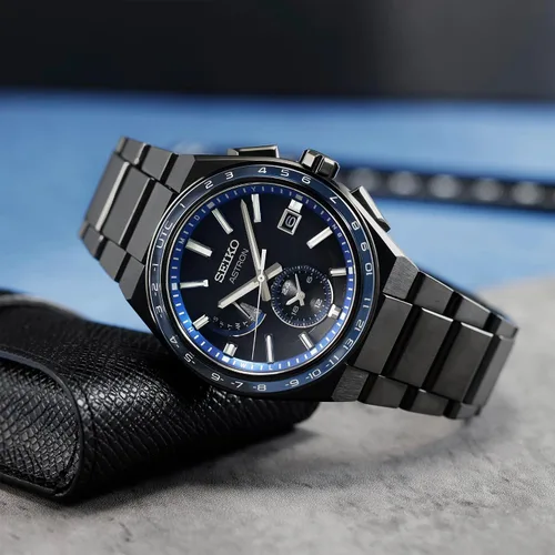 Vista 4 de Seiko SBXY041 ASTRON Solar Radio Line Banda de Metal para Hombre Reloj Enviado desde Japón, Negro -, Moderno