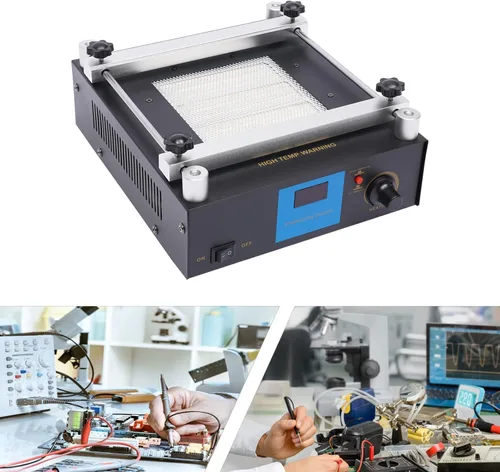 Vista 5 de 110V 600W SMD PCB Precalentador antiestático BGA Estación de retrabajo Estación de horno de precalentamiento In-frared Estación de precalentamiento