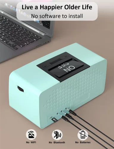 Vista 3 de iGuerburn Reproductor de música simple para personas mayores con demencia Reproductor de MP3 fácil para pacientes con Alzheimer, demencia