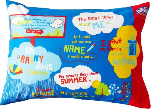 Vista 2 de Playtime Edventures - Funda de almohada Playtime Story-Time con más de 20 frases e imágenes para principiantes. - Funda de almohada de microfibra