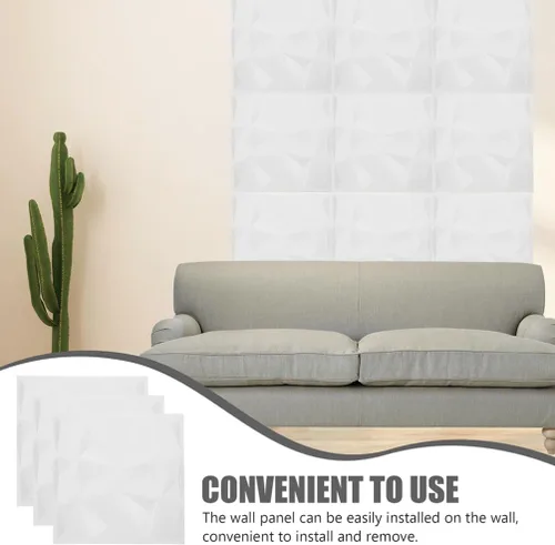 Vista 4 de Angoily 3 paneles de pared texturizados, paneles decorativos para pared interior para bodas, fiestas, oficinas y restaurantes, telón de fondo