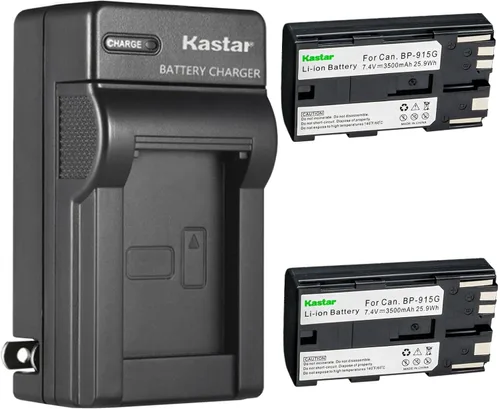 Vista 5 de Kastar Cargador de batería de pared BP-915G AC para Canon XH-A1, XH-A1 HDV, XH-A1S HD, XH-A1SE HDV, XH-G1 HDV, XH-G1S, XH-G1S HD, XL-H1A, XL-H1S