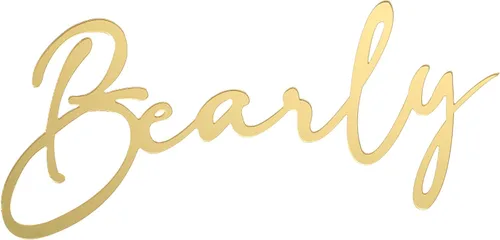 Vista 7 de We Can Bearly Wait - Dije de acrílico dorado para tartas, baby shower/baby bear temático fiesta / revelación de género suministros de decoración
