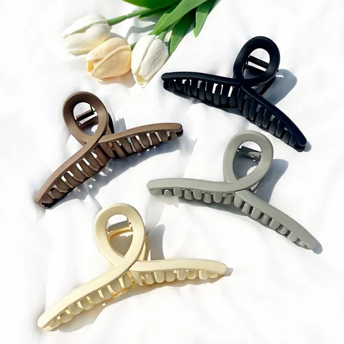 Vista 26 de Pinzas para el cabello grueso, paquete de 4 pinzas de gelatina extra grandes para mujeres, accesorios para el cabello de 4.75 pulgadas para mujeres