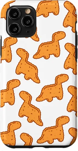 Vista 29 de Cute Dino T-Rex Chicken Nugget Funny Tyrannosaurus Case para iPhone 17