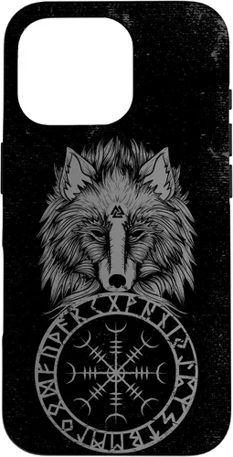 Vista 20 de Viking Aegishjalmur Runes Fenrir Odin Helm of Awe Phone Case for iPhone 17