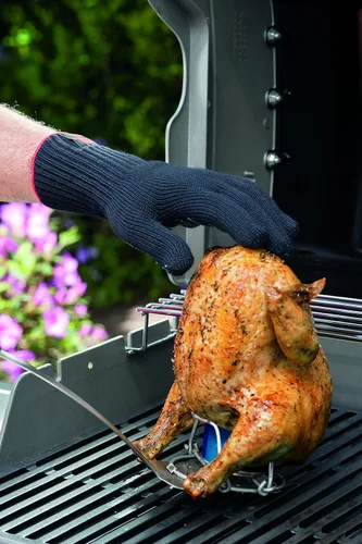 Vista 3 de Weber 6689 Essentials - Asador plegable para aves de corral