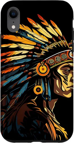 Vista 25 de Funda de orgullo indígena con plumas para iPhone 17