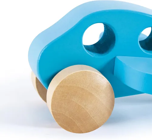 Vista 6 de Hape Mini avión de madera Juguetes educativos de madera para regalo de niños pequeños