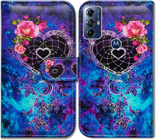 Vista 24 de Bcov Funda para Moto G Play 2023, diseño de pájaro negro y verde con tapa para teléfono con ranura para tarjetas, soporte para Motorola Moto G Play