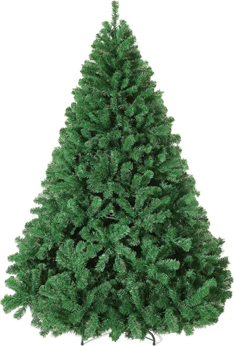Vista 9 de Árbol de Navidad artificial de 4.5 pies, abeto de alta calidad con bisagras de metal y base plegable, para reuniones en el hogar y decoraciones