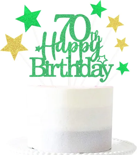 Vista 14 de Decoración brillante para tarta de primer cumpleaños feliz con estrella, adornos personalizados para tarta de 1 cumpleaños, decoraciones de fiesta