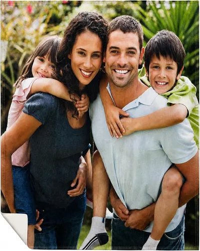Vista 14 de Pure Country Weavers envía al día siguiente, manta súper suave de forro polar con foto personalizada - Imagen personalizable - Fabricada en Estados