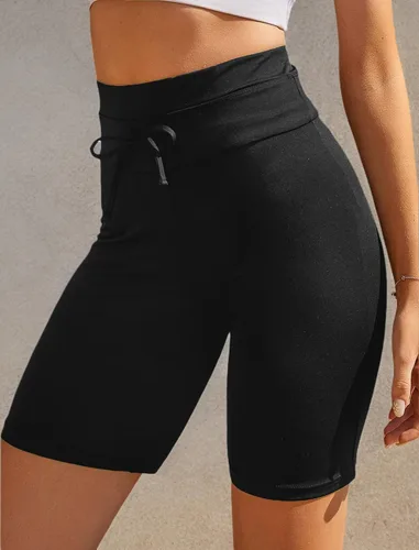 Vista 6 de Ekouaer pantalones cortos de surf deportivos, elastizados y lisos para playa para mujer