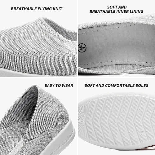Vista 3 de hash bubbie - Zapatos bajos sin cordones y cómodos para mujer, zapatos de vestir, zapatos de tenis, zapatos de trabajo, enfermeras, zapatos