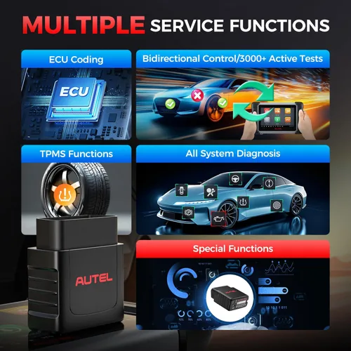 Vista 7 de Autel MaxiSys MaxiVCI VCI Mini interfaz de diagnóstico Bluetooth, adaptador inalámbrico para vehículos 2026, funciona con escáner Autel MaxiCOM