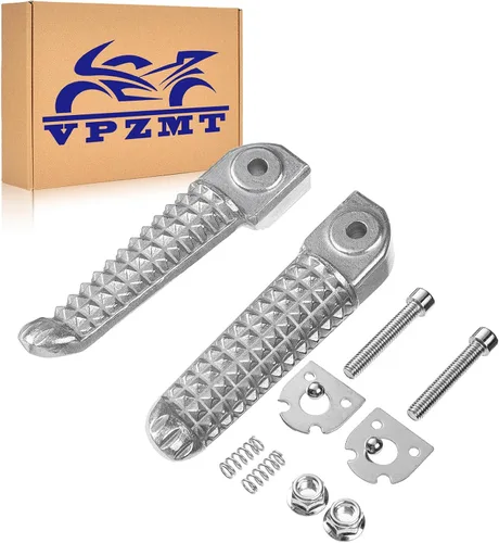 Vista 8 de Reposapiés delantero y trasero de motocicleta para Yamaha YZF R1 '98-2019, R6 '03-2020 (delantero+trasero, negro)
