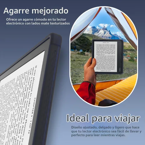 Vista 6 de TUDIA SKN - Funda diseñada para Kobo Libra 2 de 7 pulgadas, no compatible con la versión color 2024, a prueba de golpes, delgada