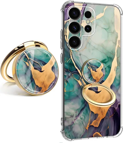Vista 48 de Funda para Samsung Galaxy S23 FE con protector de pantalla, suave, a prueba de golpes, transparente, floral, funda protectora para mujer, diseño