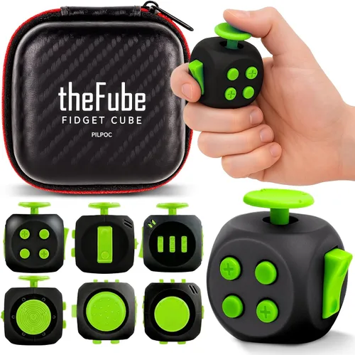 Vista 35 de PILPOC theFube Infinity Cube Infinite Magic Cube alivia el estrés y la Rojo