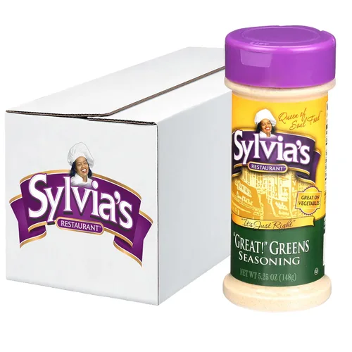 Vista 10 de Sylvia's ¡Restaurant Great! Condimento para verduras deliciosas de col del sur, condimento vegetal multiuso, 5.25 onzas