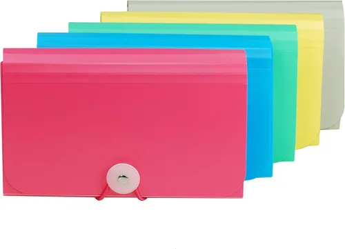 Vista 9 de C-Line 13-Pocket Expanding File, Letter Size, 1 Expanding File, Smoke (48311) (Pack of 12)
