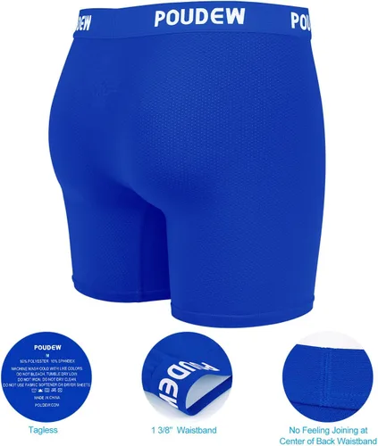 Vista 5 de Calzoncillos tipo bóxer de malla de rendimiento atlético para hombre, paquete de 5