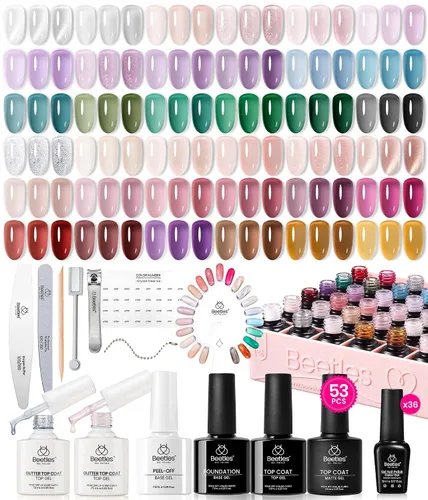 Vista 10 de Beetles - Juego de 44 esmaltes de uñas de gel, colección Colorful Muse, 36 0-0 Musa colorida