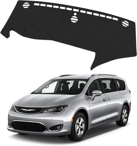 Vista 33 de CARTIST Cubierta negra para salpicadero para Toyota Solara 2004-2008, antideslizante, antirreflejo, protección UV, tapete interior de primera calidad