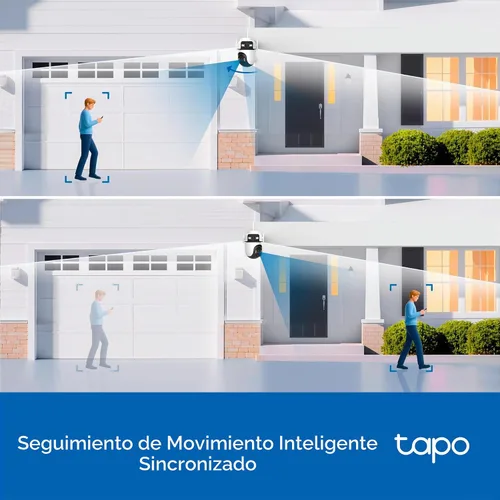 Vista 4 de Tapo 2K Outdoor Dual Lens Pan/Tilt Wireless Security Camera, C545D