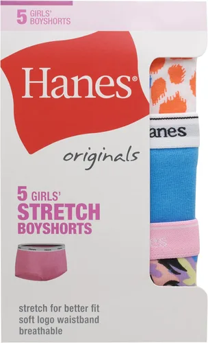 Vista 3 de Hanes Little Originals Hipsters - Ropa interior de algodón que absorbe la humedad, paquete de 5