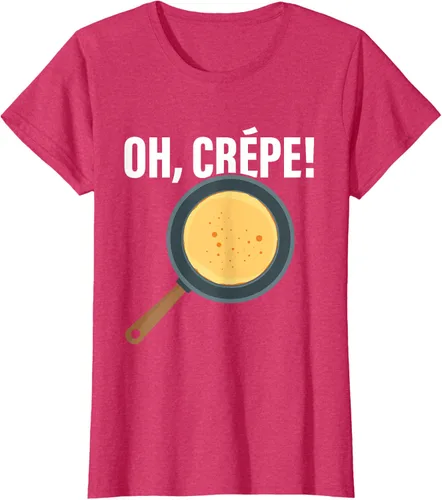 Vista 9 de Divertido juego de palabras "Oh, Crepe!" para crepes y pasteleros, Negro