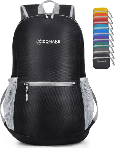 Vista 14 de ZOMAKE Mochila ligera y plegable, pequeña mochila de viaje