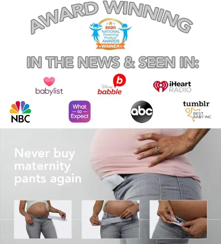 Vista 4 de Maeband faja de maternidad cinturón de maternidad extensor de cintura ropa de embarazo jeans de maternidad