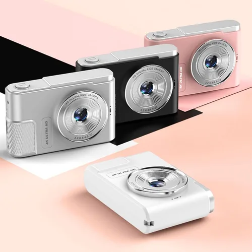 Vista 2 de Cámara digital, cámara de enfoque automático 4K para vlogging, cámara digital de zoom digital de 48 MP 16X con pantalla de 2.4 pulgadas, cámara