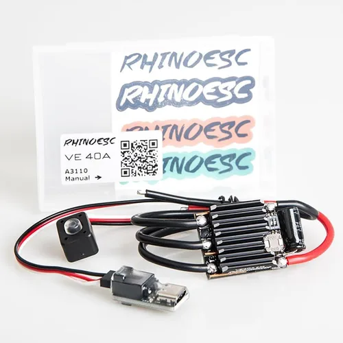 Vista 3 de Crawler ESC sin escobillas AM32 VE40A BEC 5.2 ~ 8.2V para 1/10 1/12 escala Crawler Car Traxxas Axial MOA Ventru RC Crawler Pro Shafty Comp