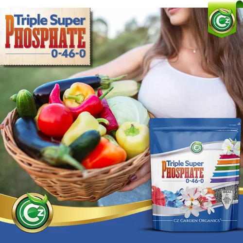 Vista 4 de Fertilizante triple súper fosfato 0-46-0 fabricado en Estados Unidos - Potenciador de floración - TSP alimento vegetal de fósforo puro para plantas