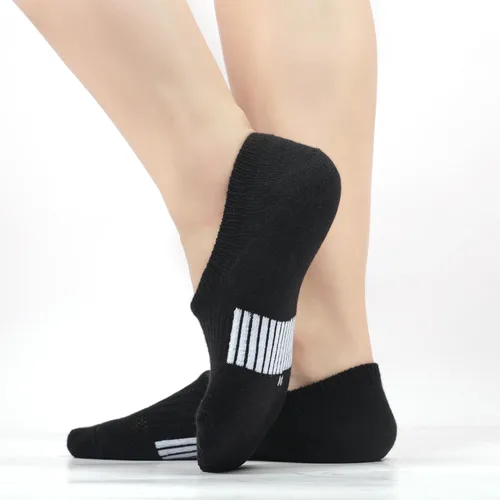 Vista 7 de Calcetines invisibles para mujer, acolchados, de corte bajo, atléticos, ocultos, para tenis, tobillos, calcetines invisibles para correr, 46 pares