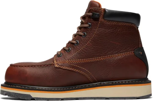Vista 7 de Timberland PRO Gridworks - Botas de trabajo industriales impermeables con punta de seguridad de aleación de 6 pulgadas para hombre Marrón