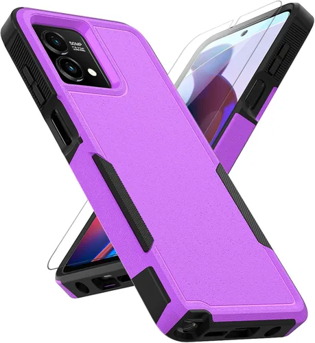 Vista 11 de Funda para Moto G Stylus 5G 2023: funda protectora de doble capa resistente para teléfono celular, a prueba de golpes, con protector de pantalla